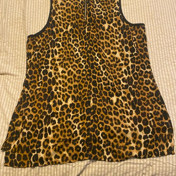 Express Tops - Leopard Print Sleeveless Top